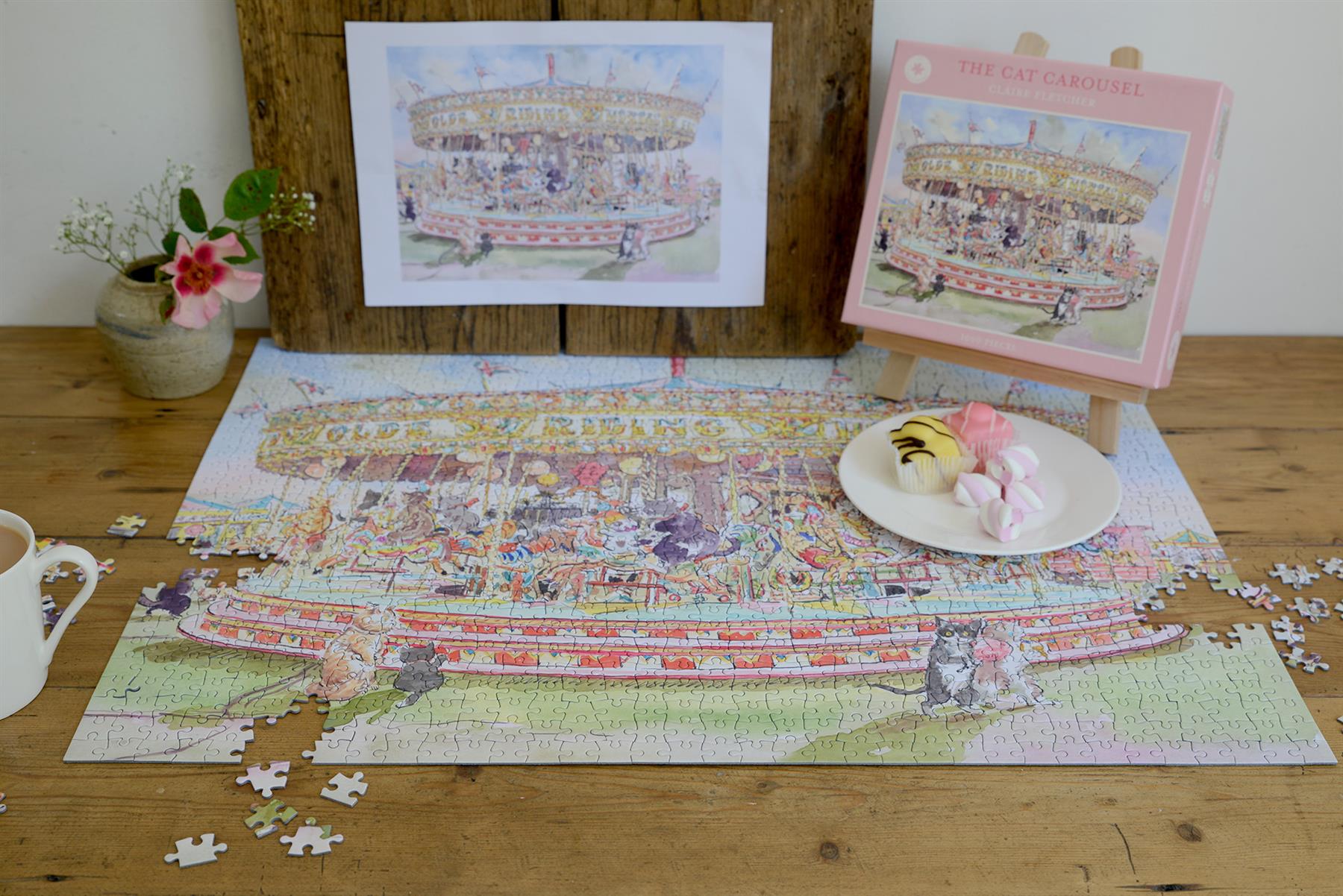The Cat Carousel 1000 Piece Jigsaw
