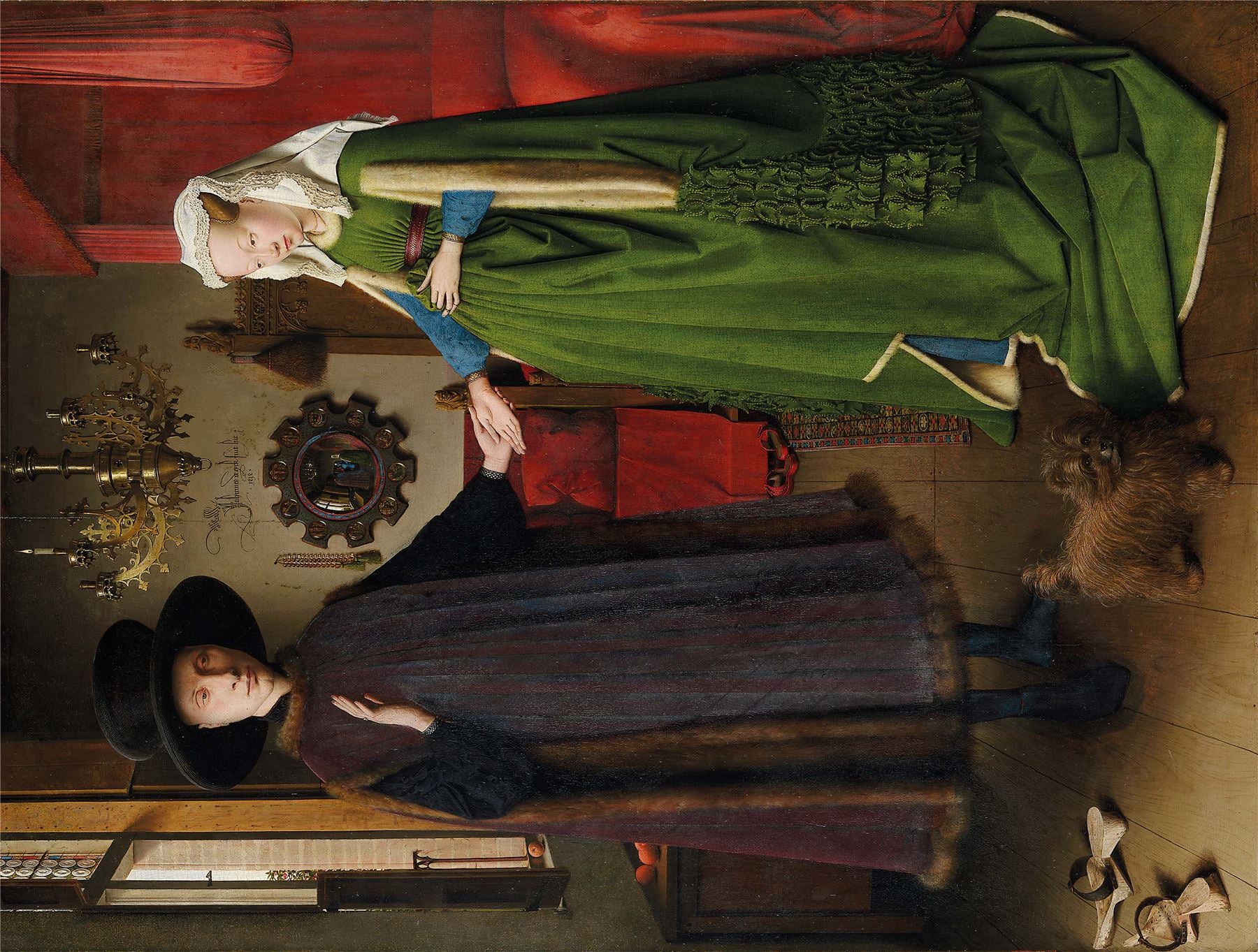 Portrait of Giovanni Arnolfini and his Wife - National Gallery 1000 Piece Jigsaw Puzzle