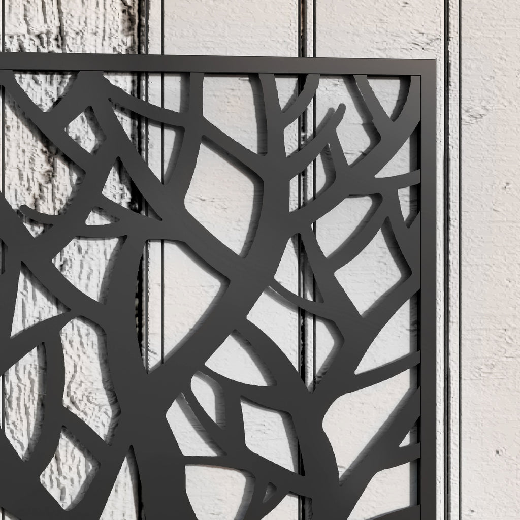 Outsunny Metal Raised Garden Bed with Trellis, Outdoor Elevated Planter Box