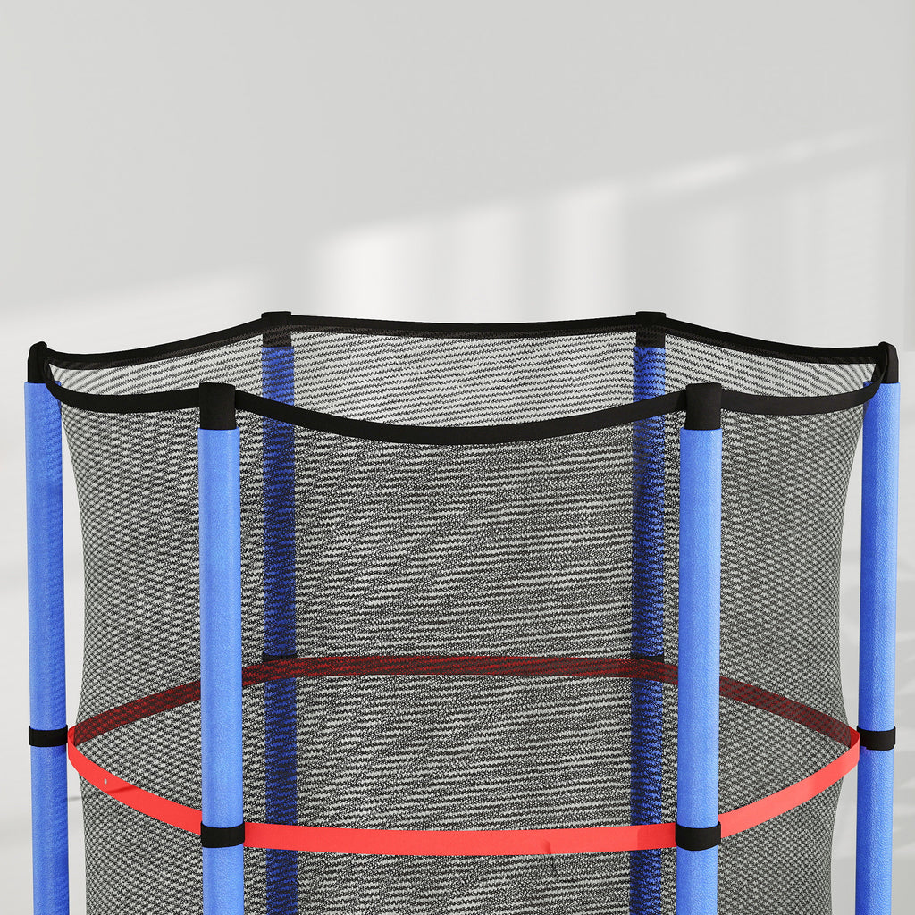 HOMCOM Kids Trampoline Mini Bouncer w/ Enclosure Net for 3-6 Years