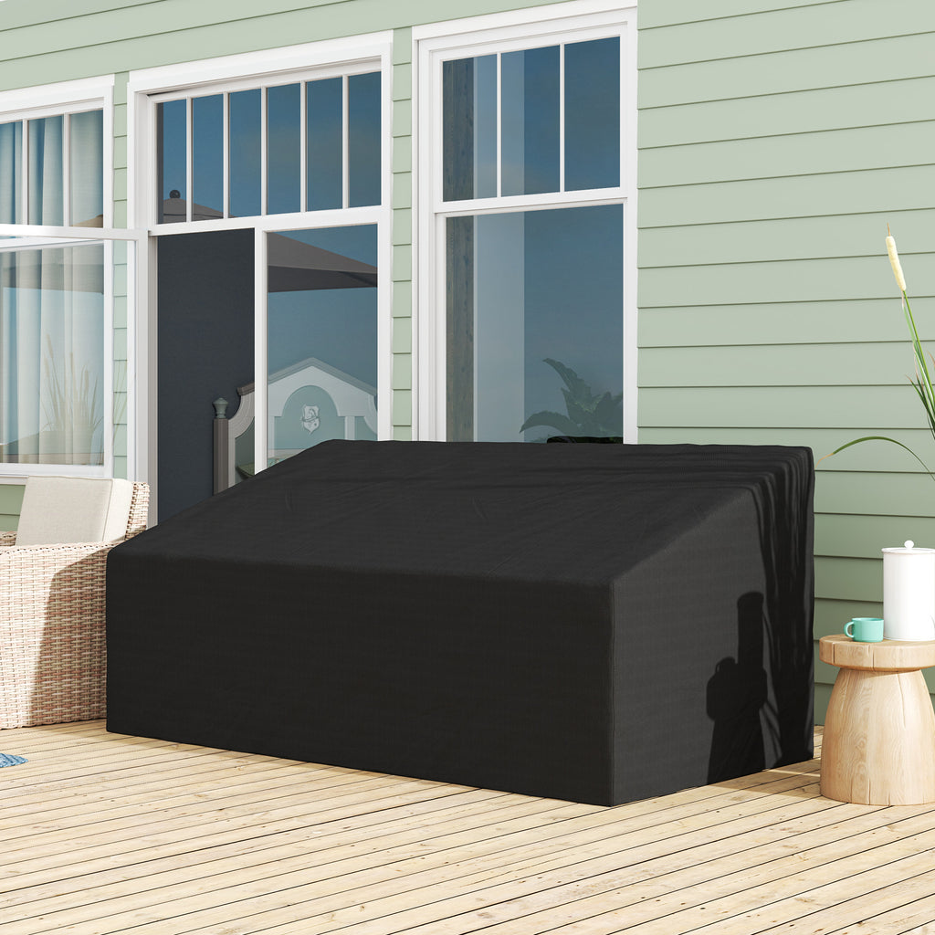 Outsunny 3 Seater Rain Cover Garden Sofa Chair Bench Protector 218x111x101cm