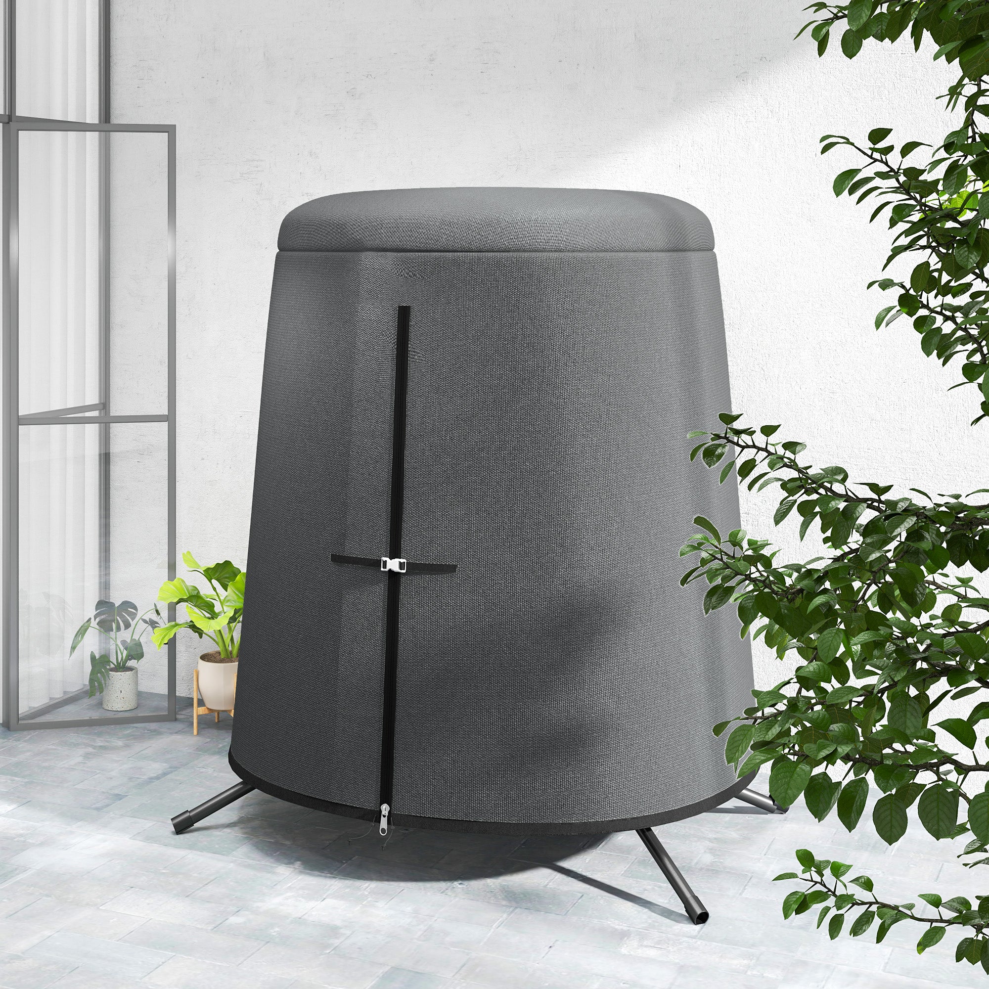 Outsunny Hanging Egg Chair Cover Swing Chair Cover Waterproof, 196 x 230 cm