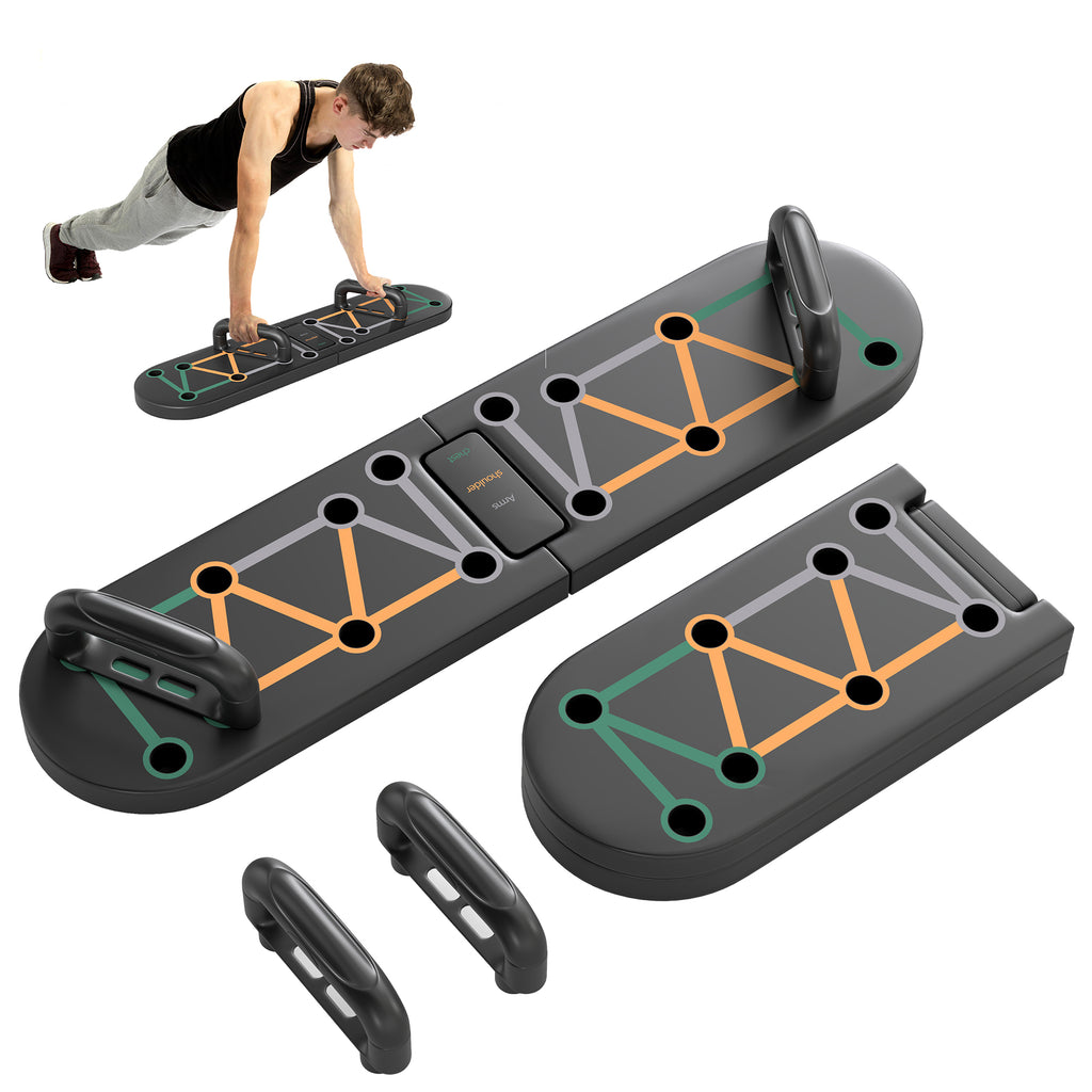SPORTNOW 11-in-1 Foldable Push Up Board, Press Up Handles for Home Gym