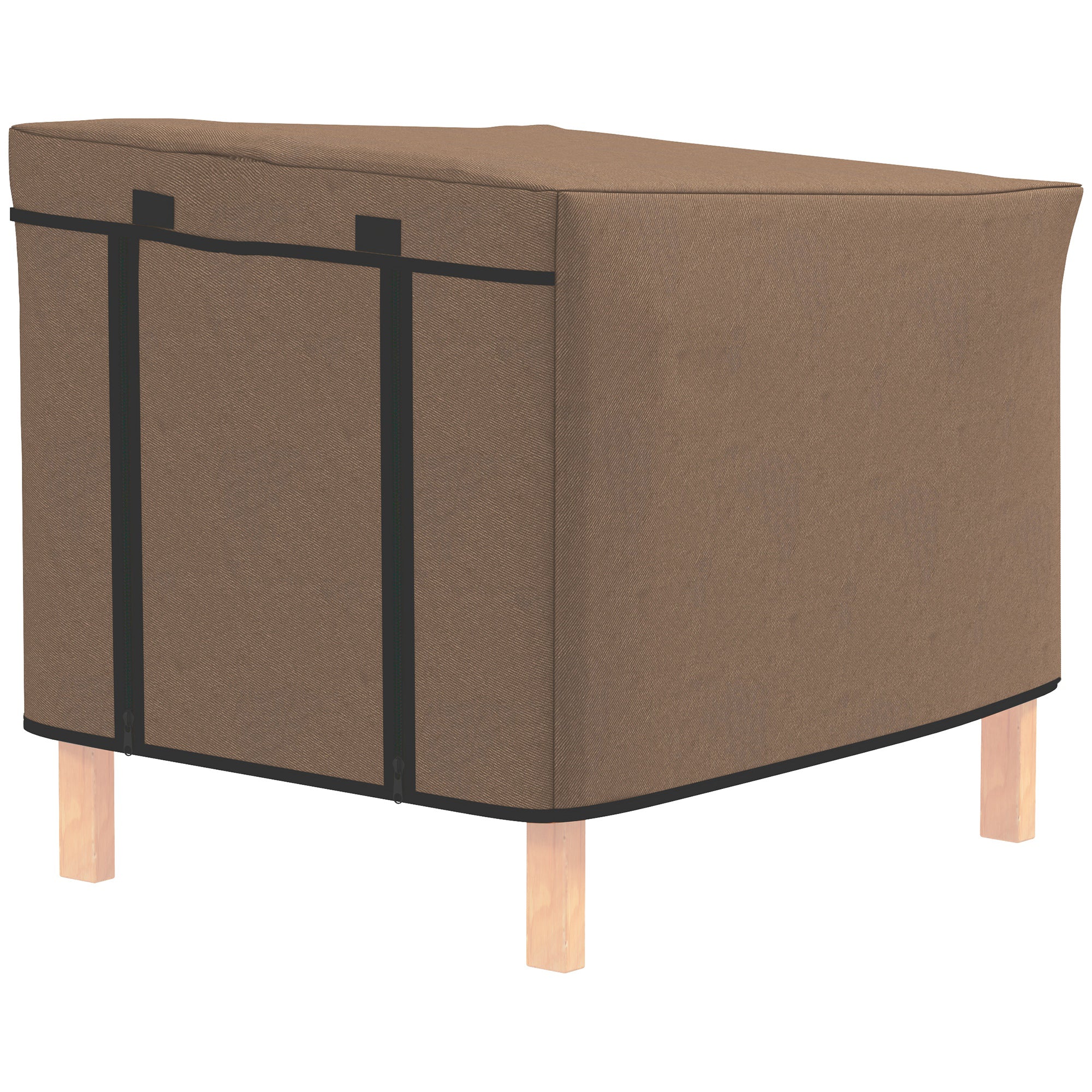 PawHut Rabbit Hutch Cover, Guinea Pig Hutch Cover for X-D2-0047, Brown
