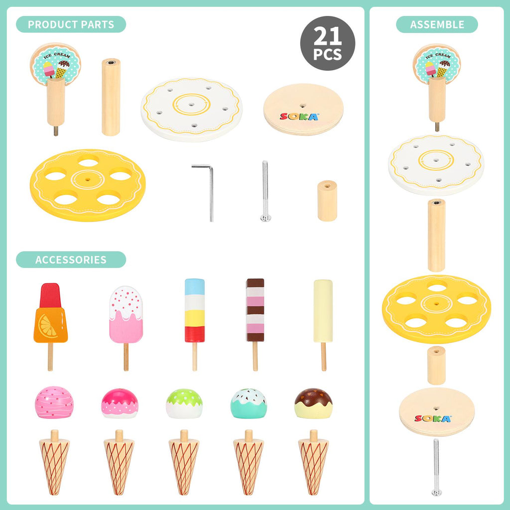 SOKA Ice Cream Stand - 10Pcs