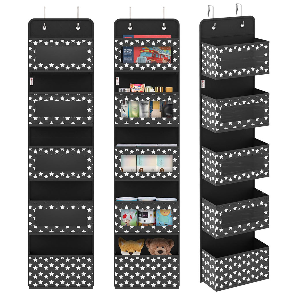 Vinsani 5Tier Black Hanging Organiser