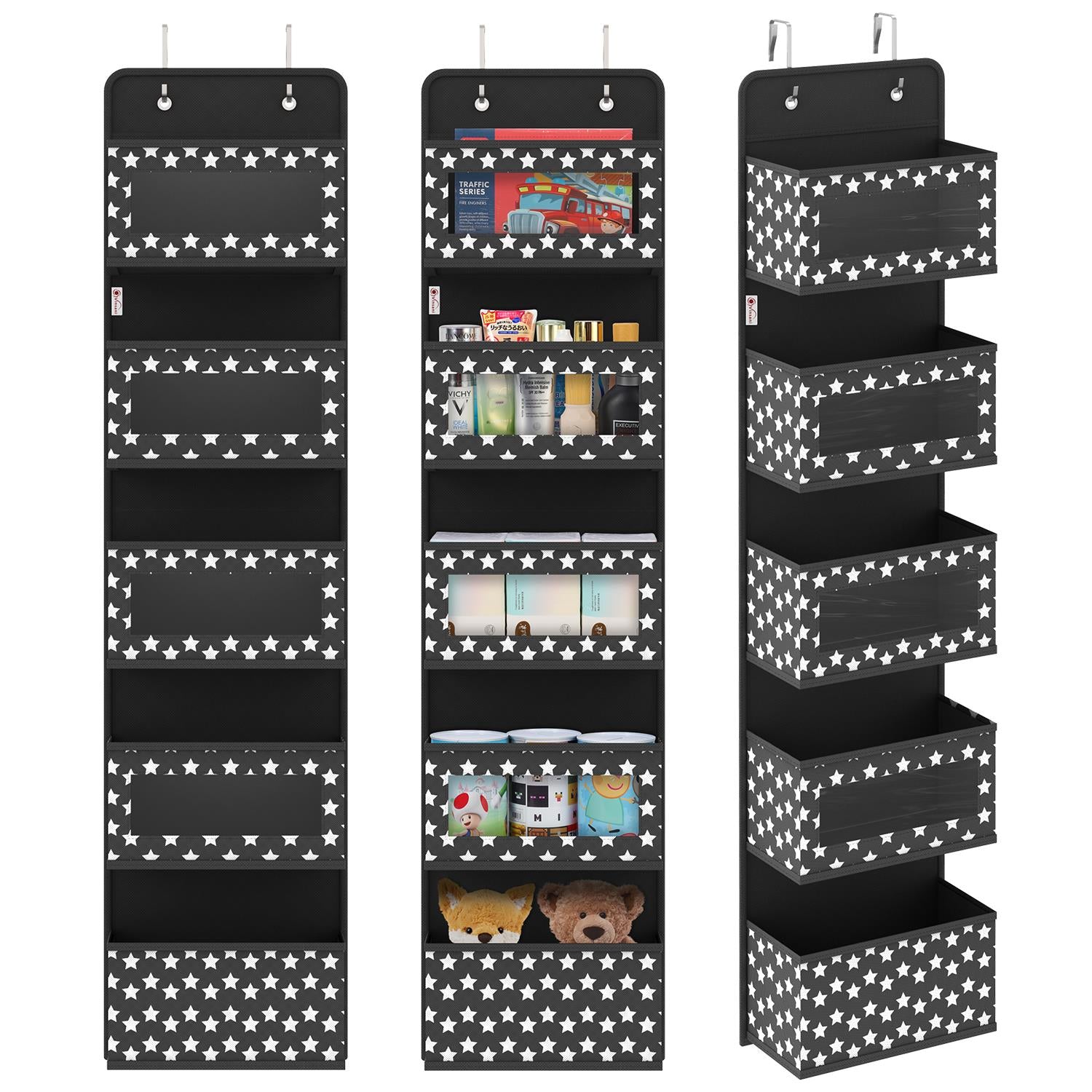 Vinsani 5Tier Black Hanging Organiser
