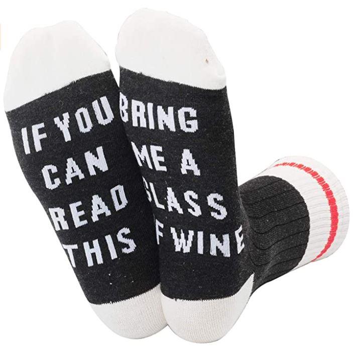 Vinsani Bring Me A Glass Of Wine Socks