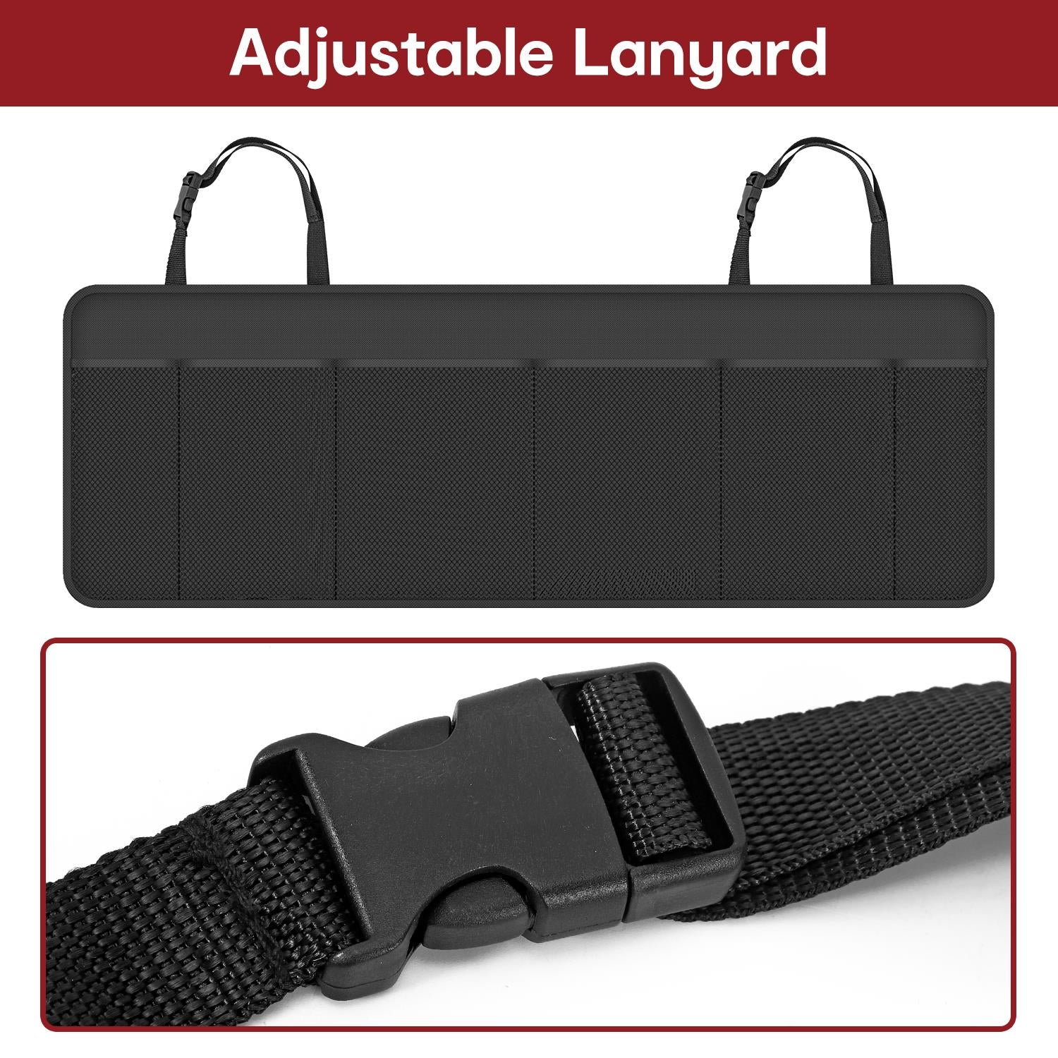 Vinsani Hanging Car Organiser Black Hanboot