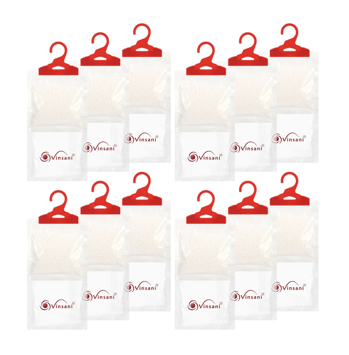 Vinsani 12Pc Hang Dehumidifier Bag
