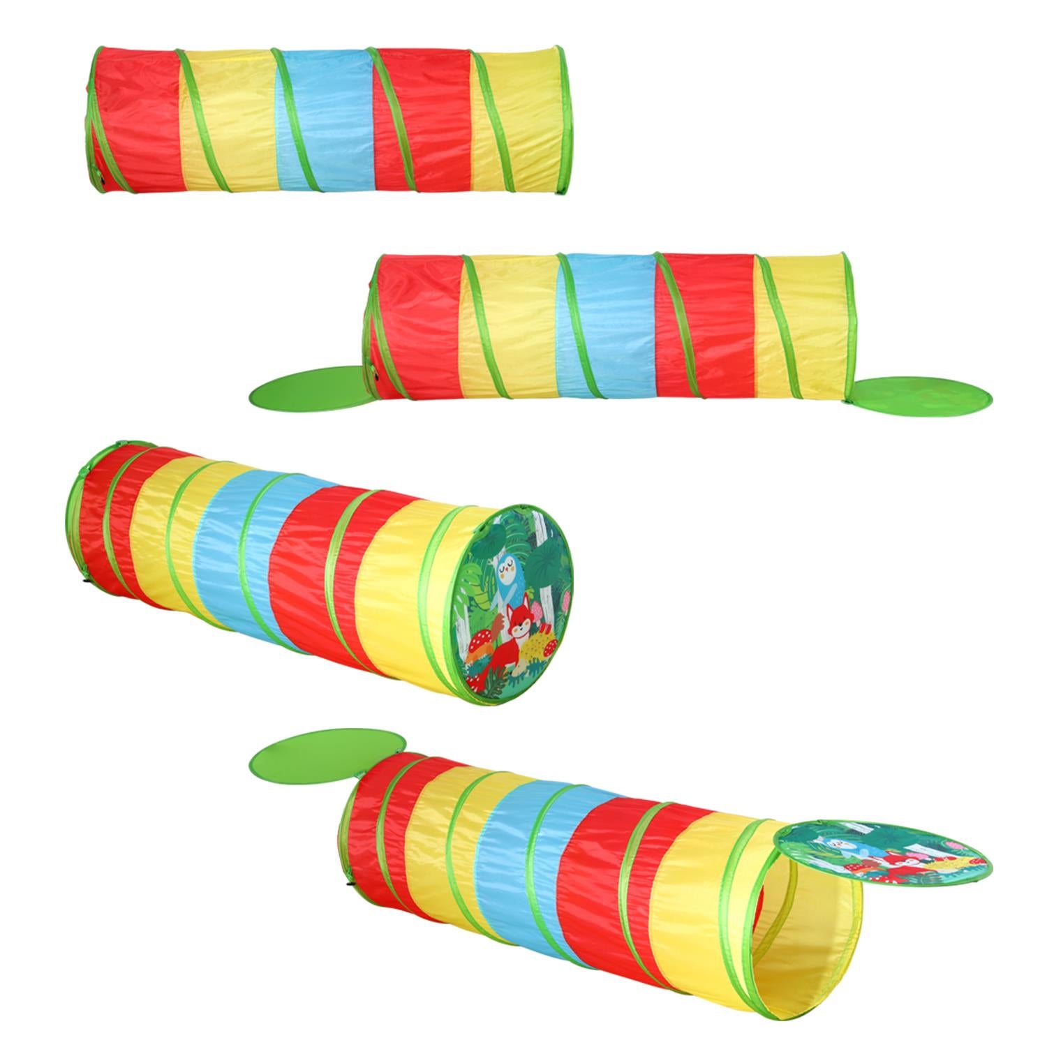 SOKA Play Tunnel Multicoloured Pop Up Jungle Indoor or Outdoor Garden Play Tents