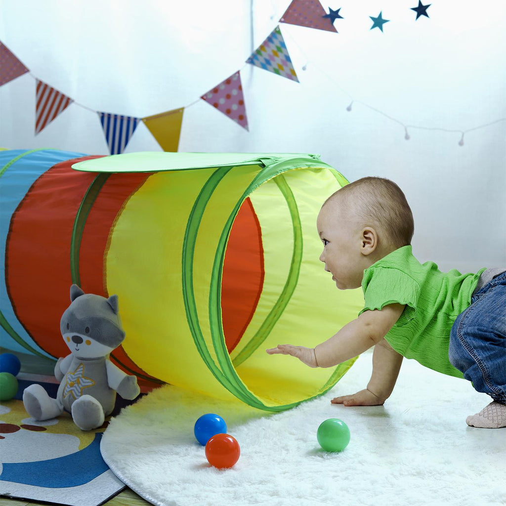 SOKA Play Tunnel Multicoloured Pop Up Jungle Indoor or Outdoor Garden Play Tents