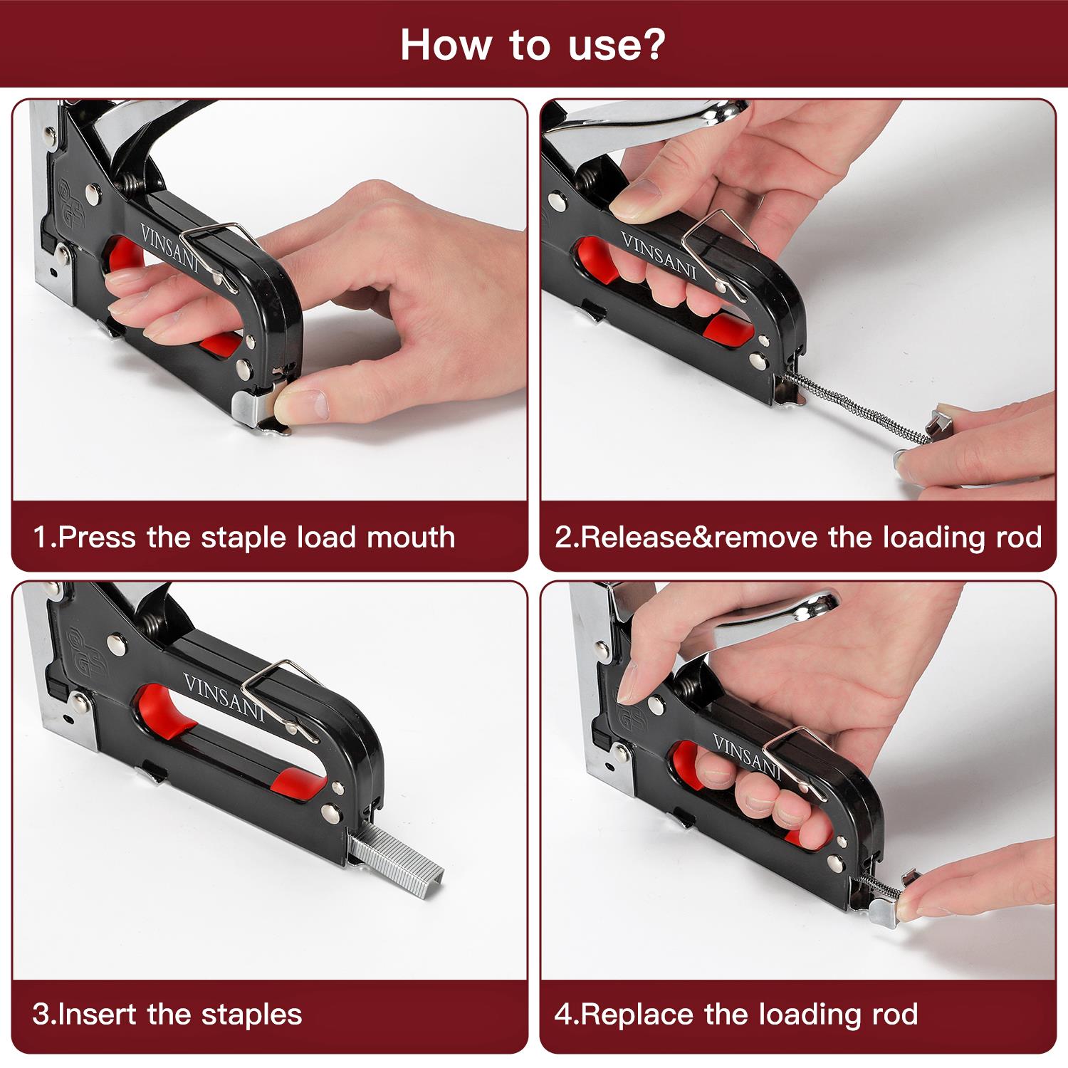 Vinsani Heavy Duty Staple Gun