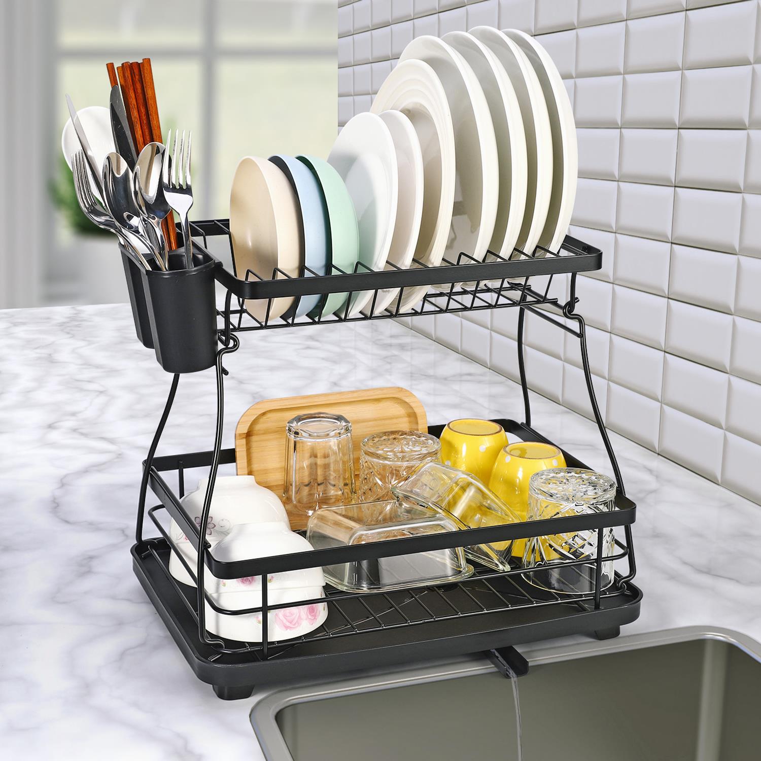 Vinsani Black Dish Rack