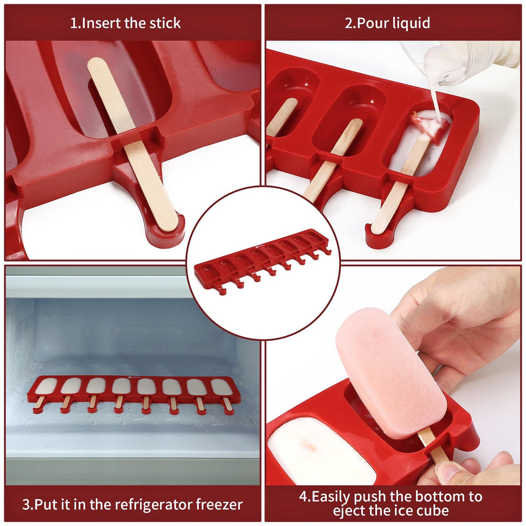 Vinsani 8 Cavity Ice Lolly Maker