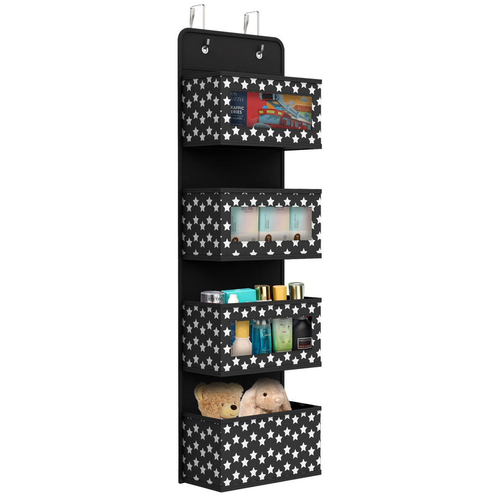 Vinsani 4Tier Black Hanging Organiser