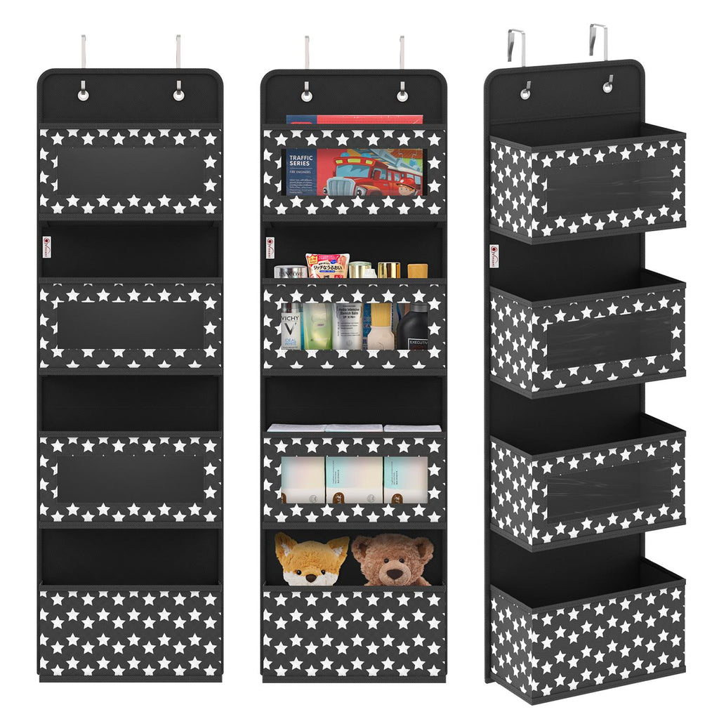 Vinsani 4Tier Black Hanging Organiser