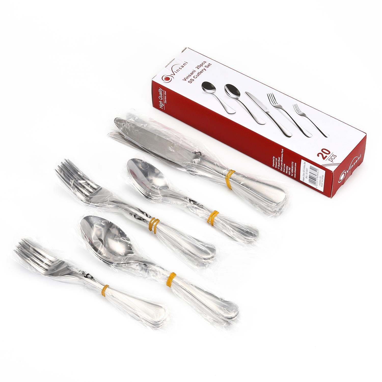 Vinsani 20pcs SS Cutlery Set