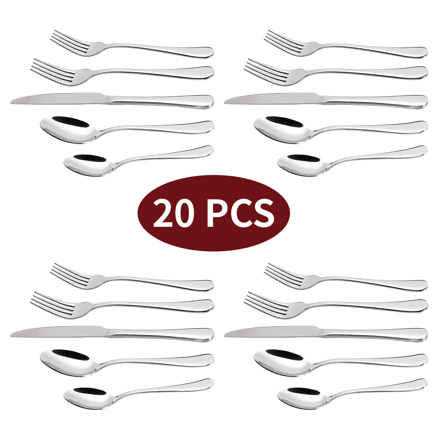 Vinsani 20pcs SS Cutlery Set