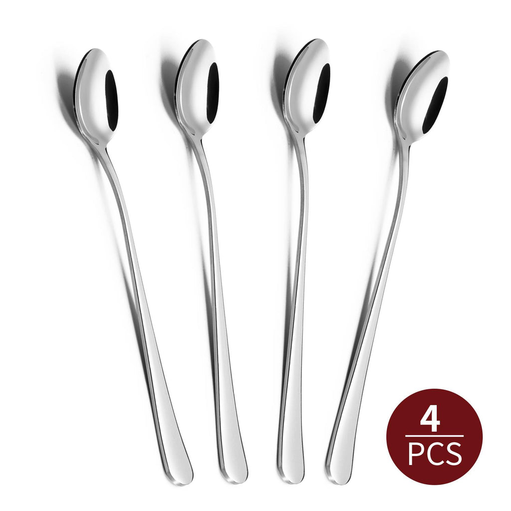 Vinsani 4pcs SSLong Handle Latte Spoons