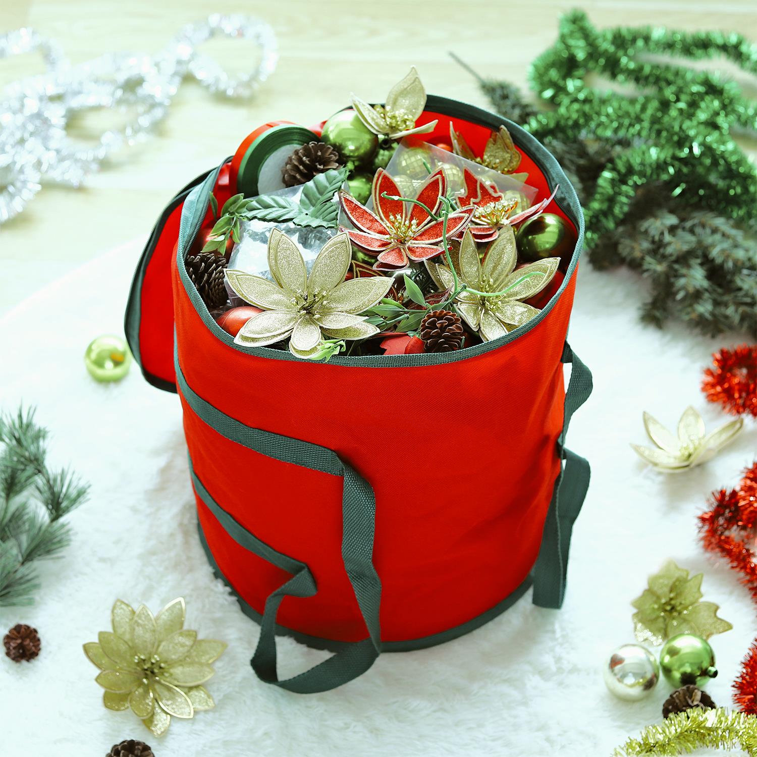 Vinsani Red Xmas Lights Storage Bag