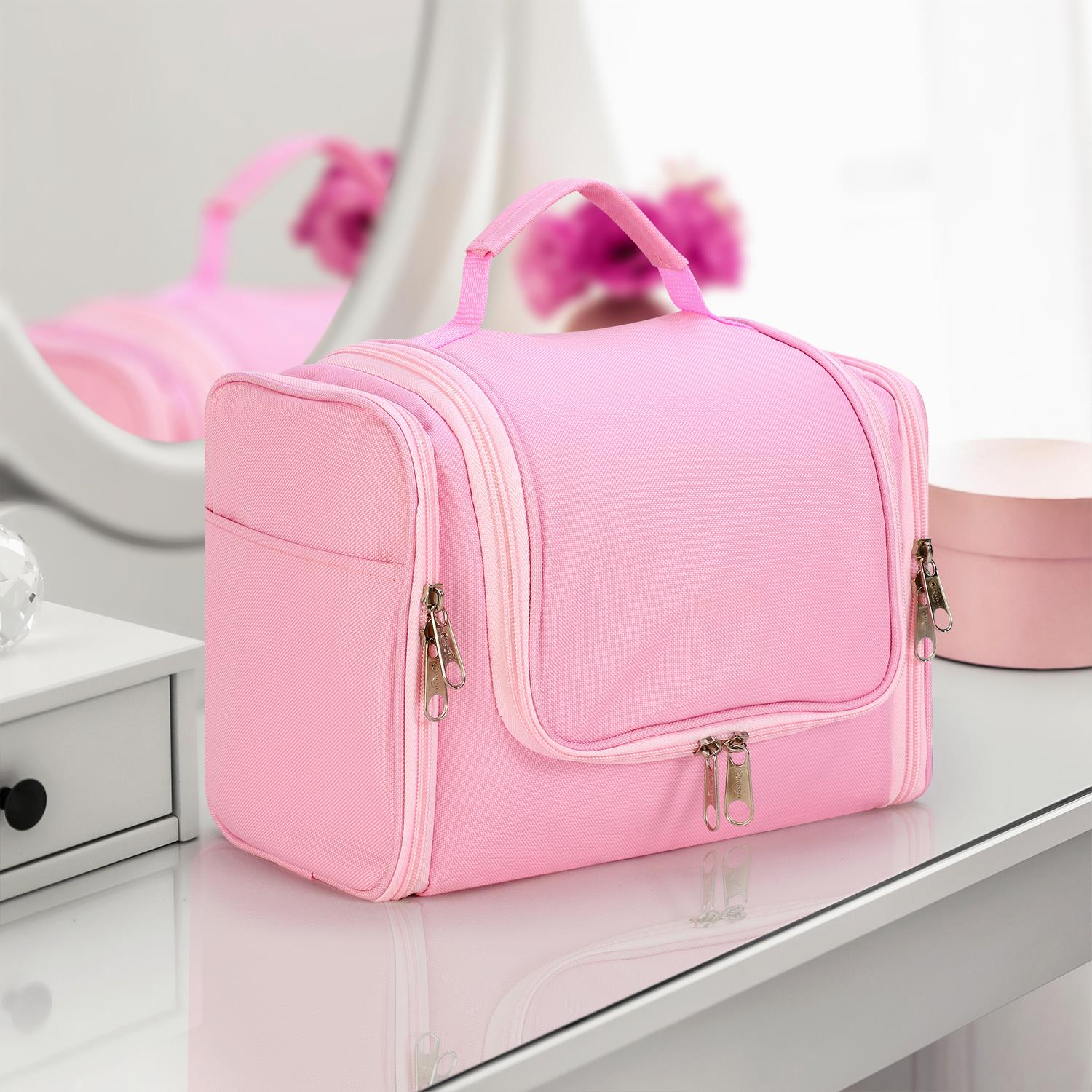 Vinsani Toiletry Bag Pink