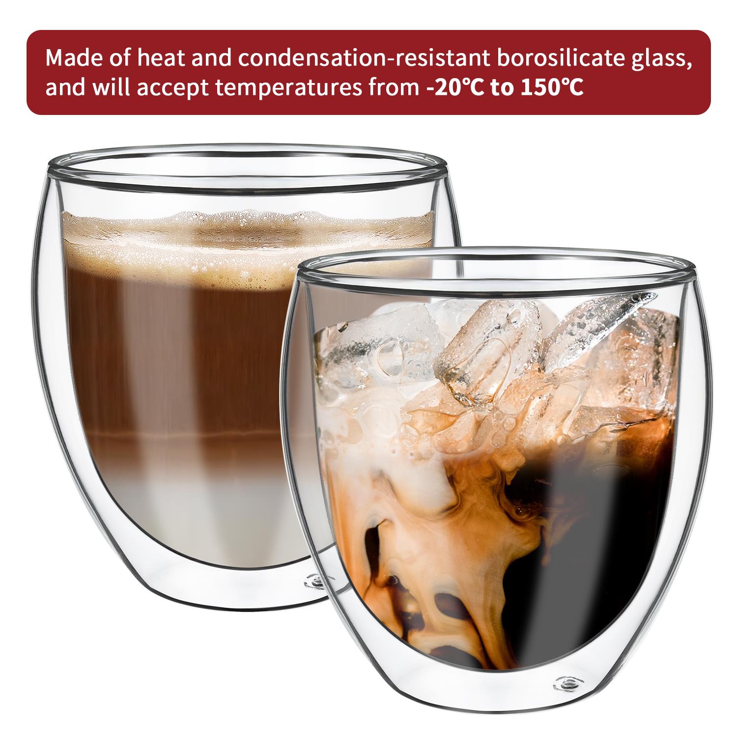 Vinsani Double Wall Glasses Arc