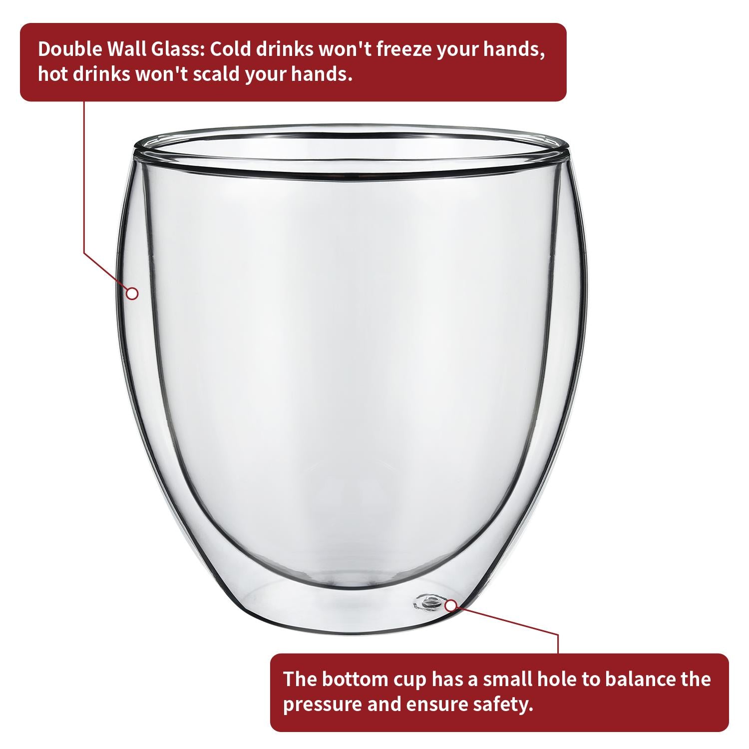 Vinsani Double Wall Glasses Arc
