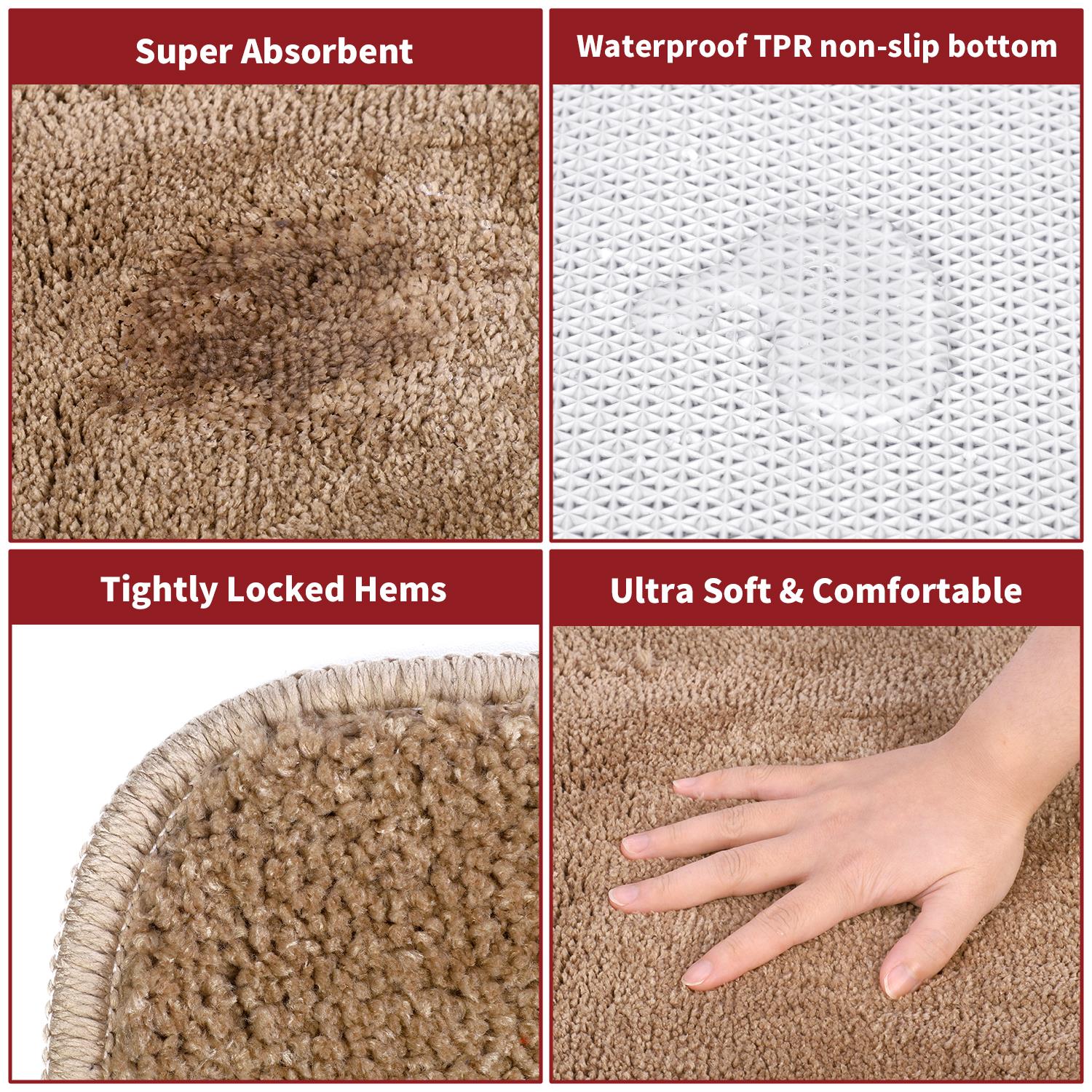 Vinsani BATH MAT 50X80cm BEIGE