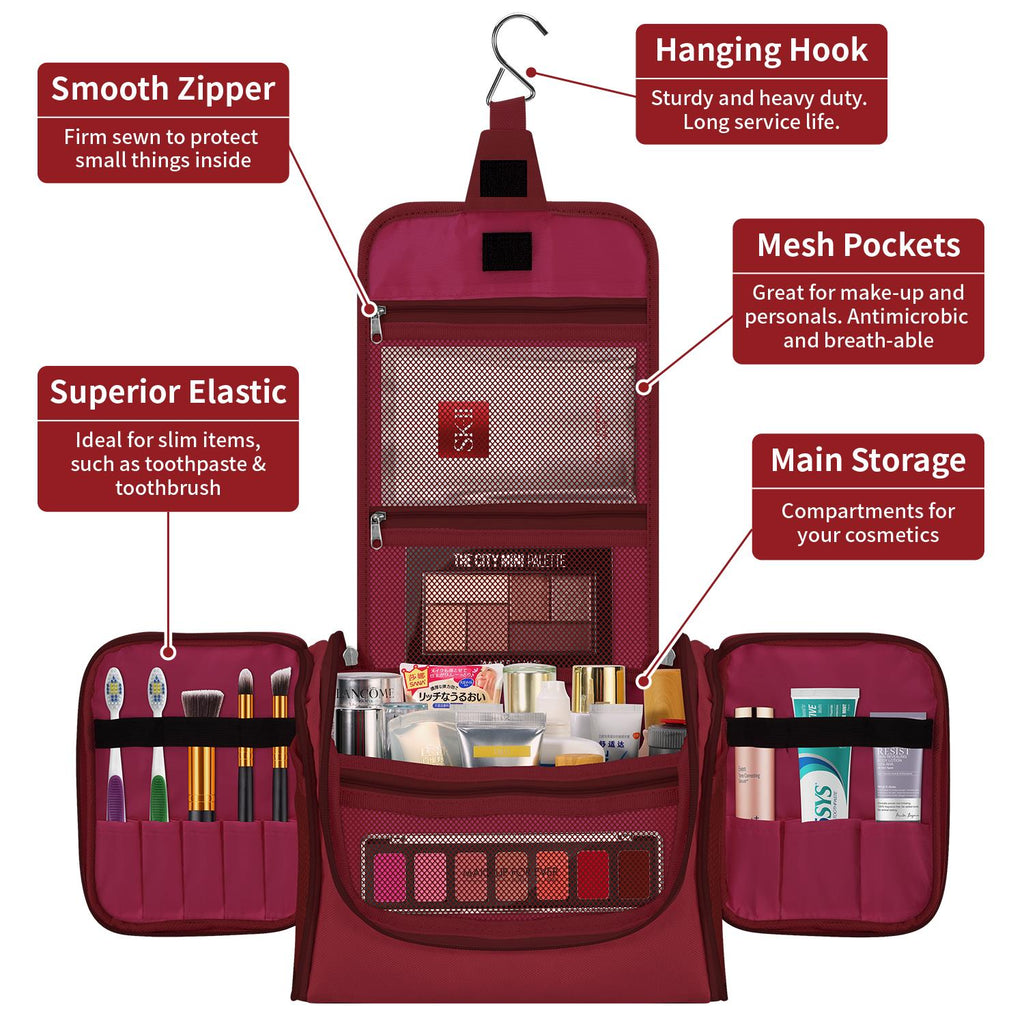 Vinsani Toiletry Bag Hot Pink