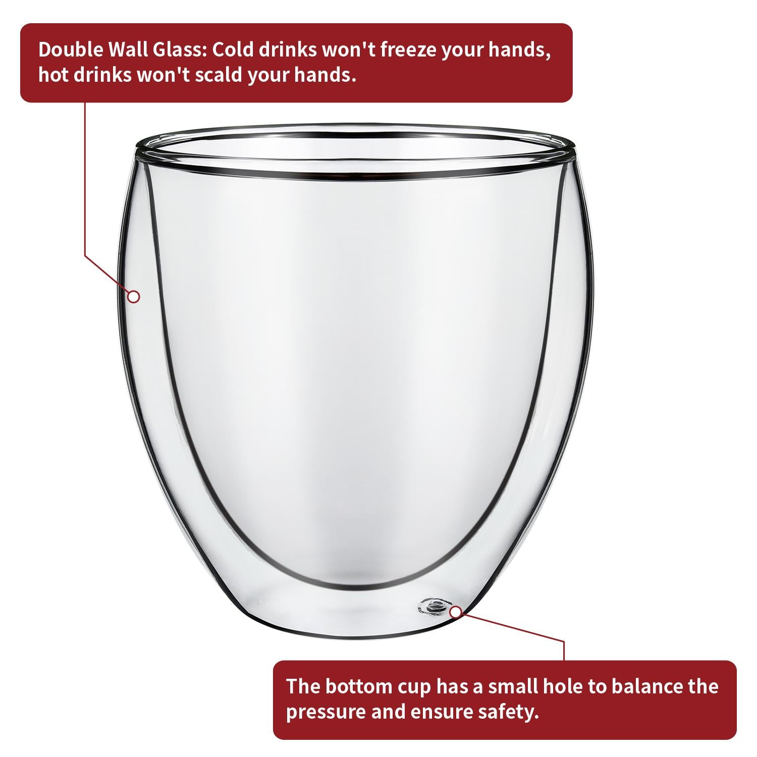 Vinsani Double Wall Glasses Cava