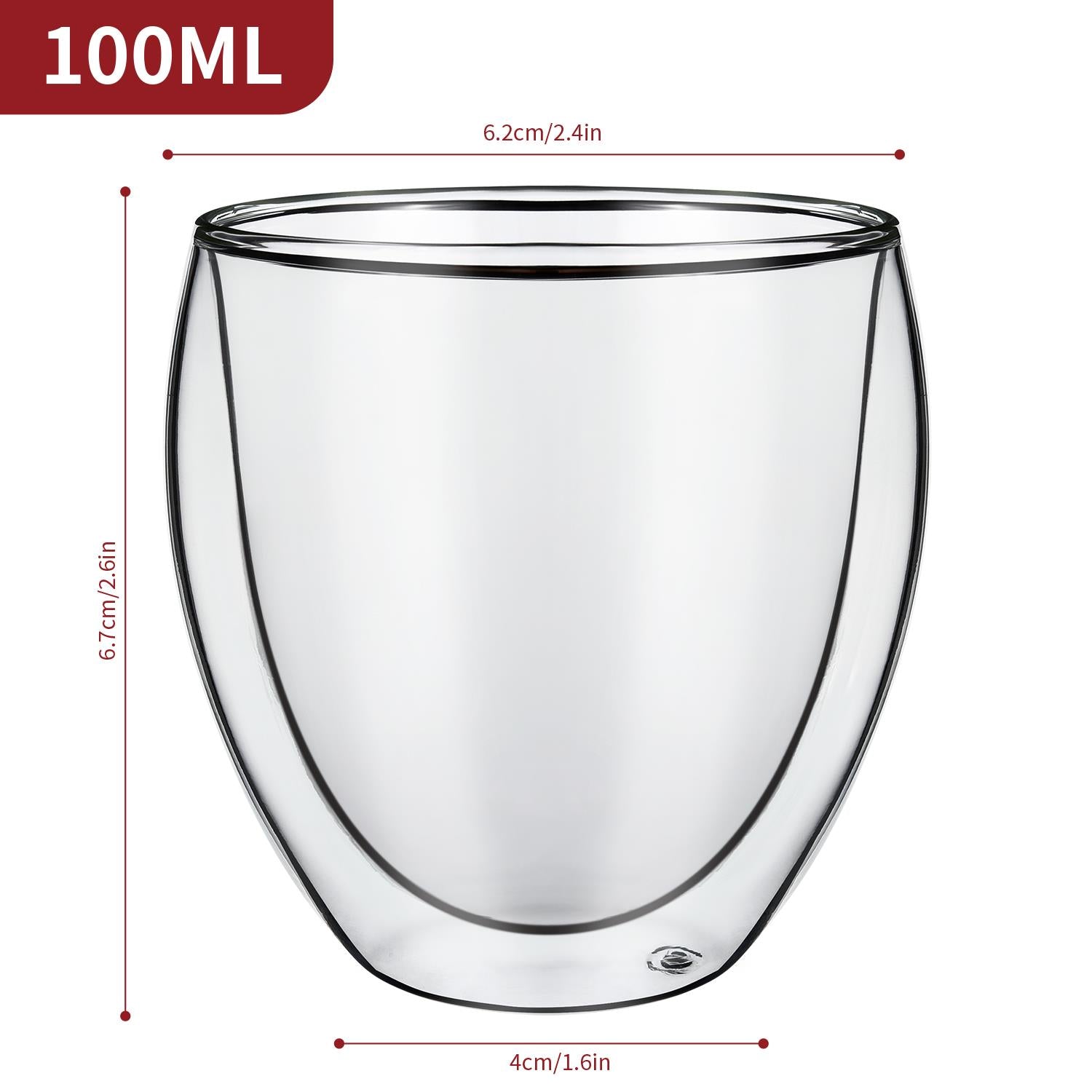 Vinsani Double Wall Glasses Cava