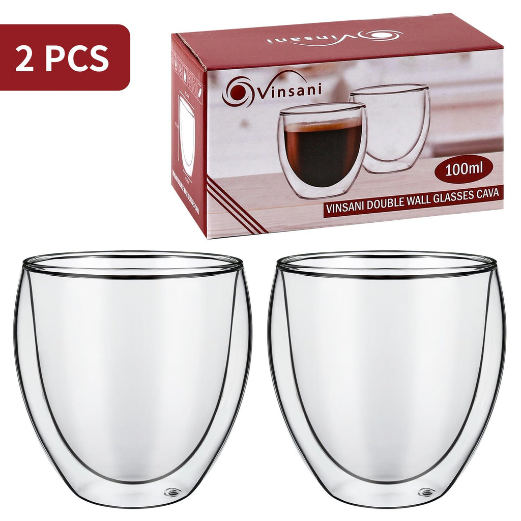 Vinsani Double Wall Glasses Cava