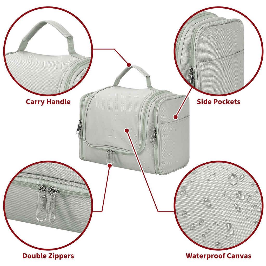 Vinsani Toiletry Bag L.Grey
