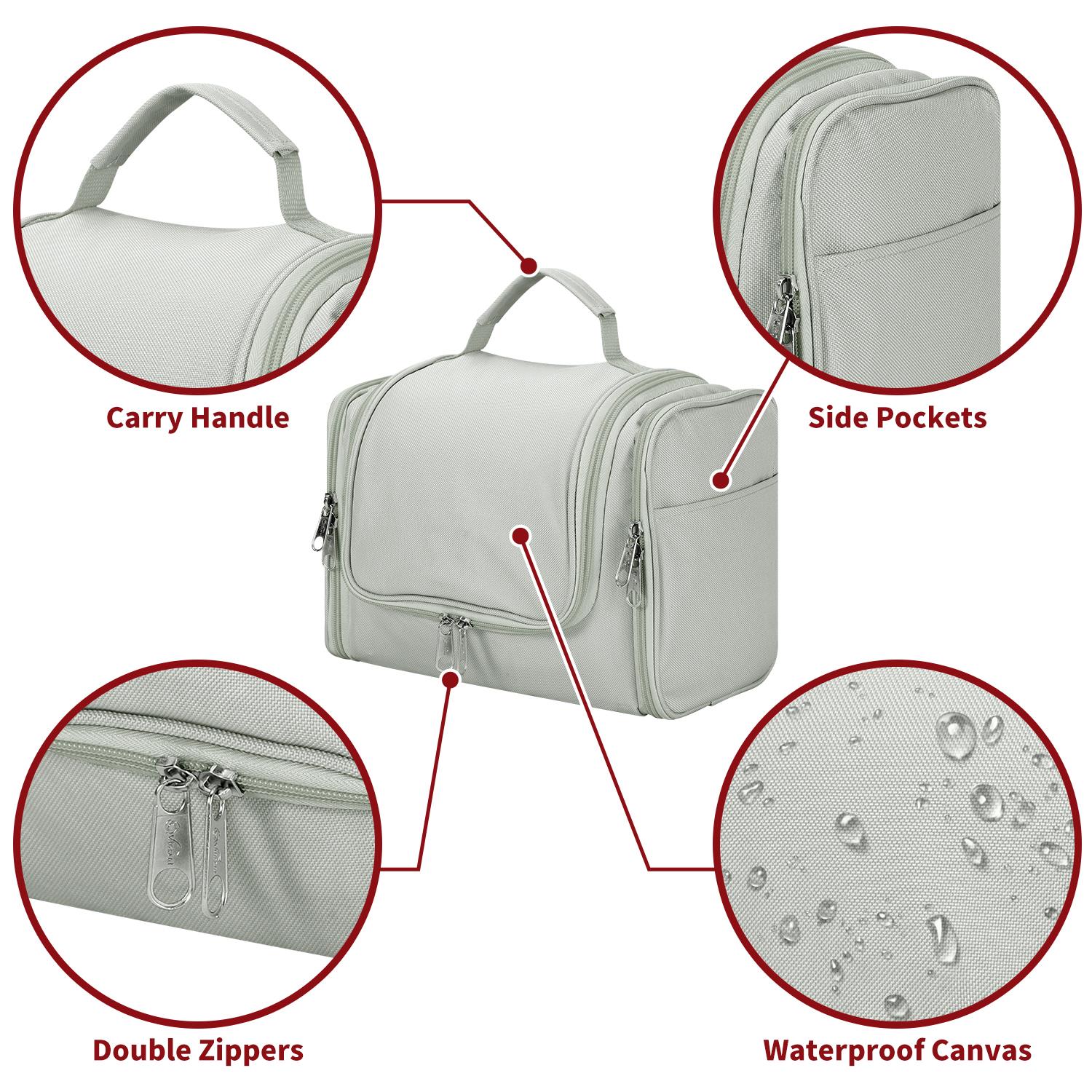 Vinsani Toiletry Bag L.Grey