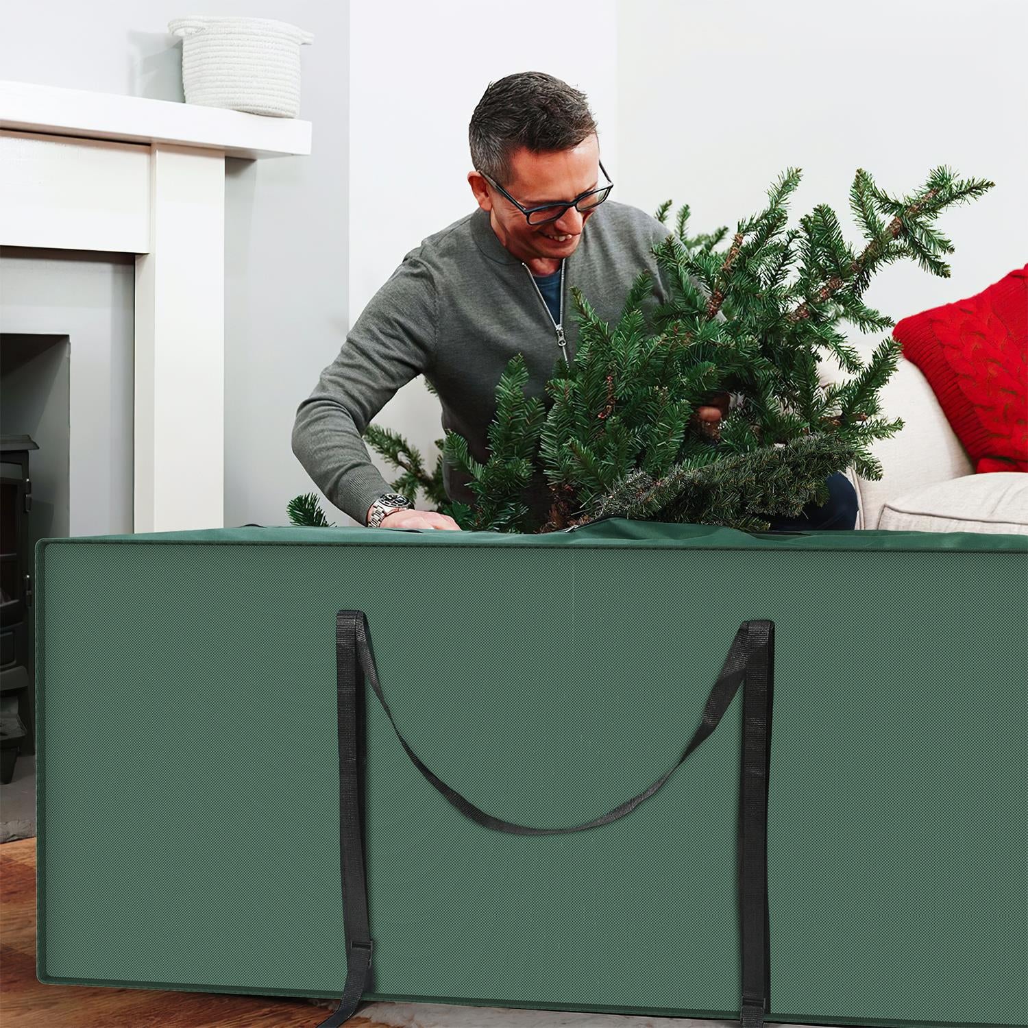 Vinsani Green Deluxe Xmas Tree Storage Bag
