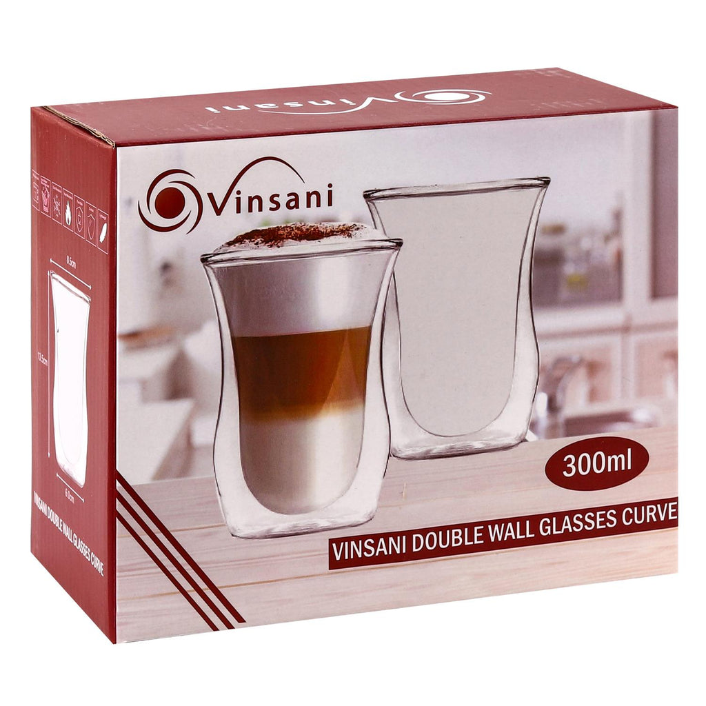 Vinsani Double Wall Glasses Curve