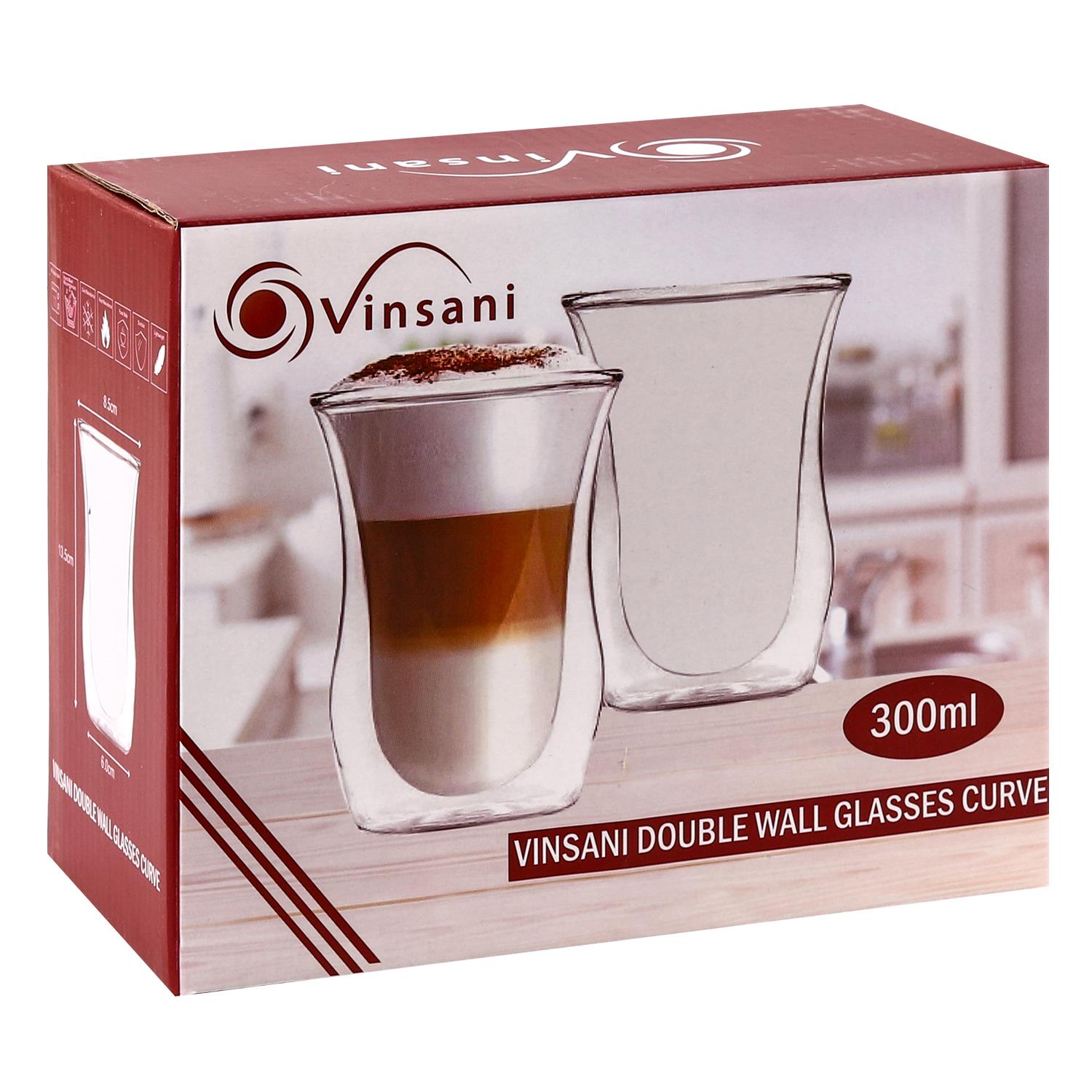 Vinsani Double Wall Glasses Curve