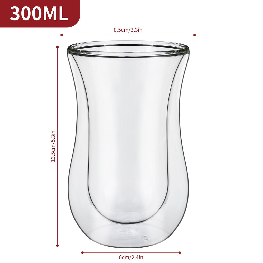Vinsani Double Wall Glasses Curve