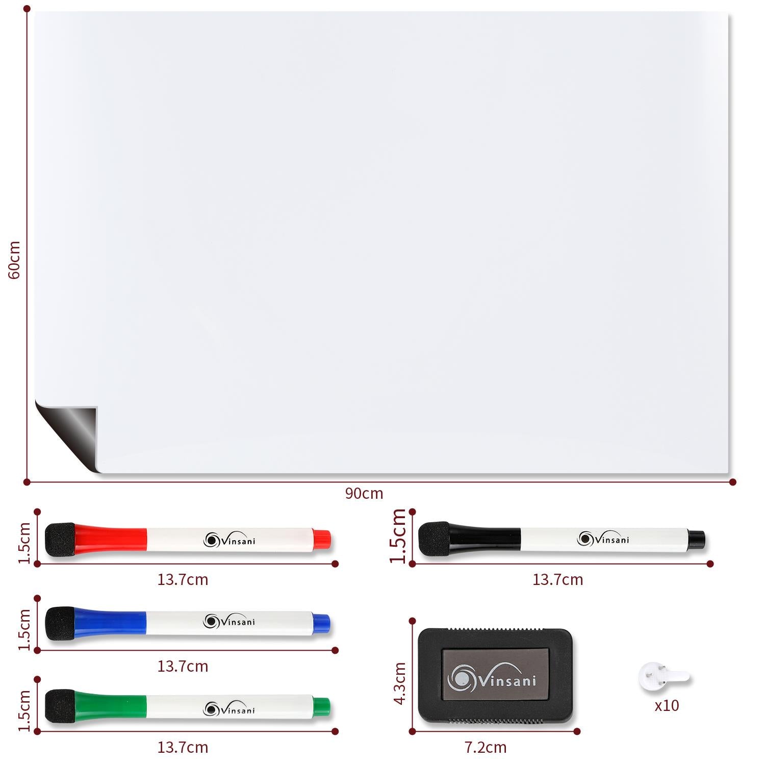 Vinsani 60x90 Whiteboard
