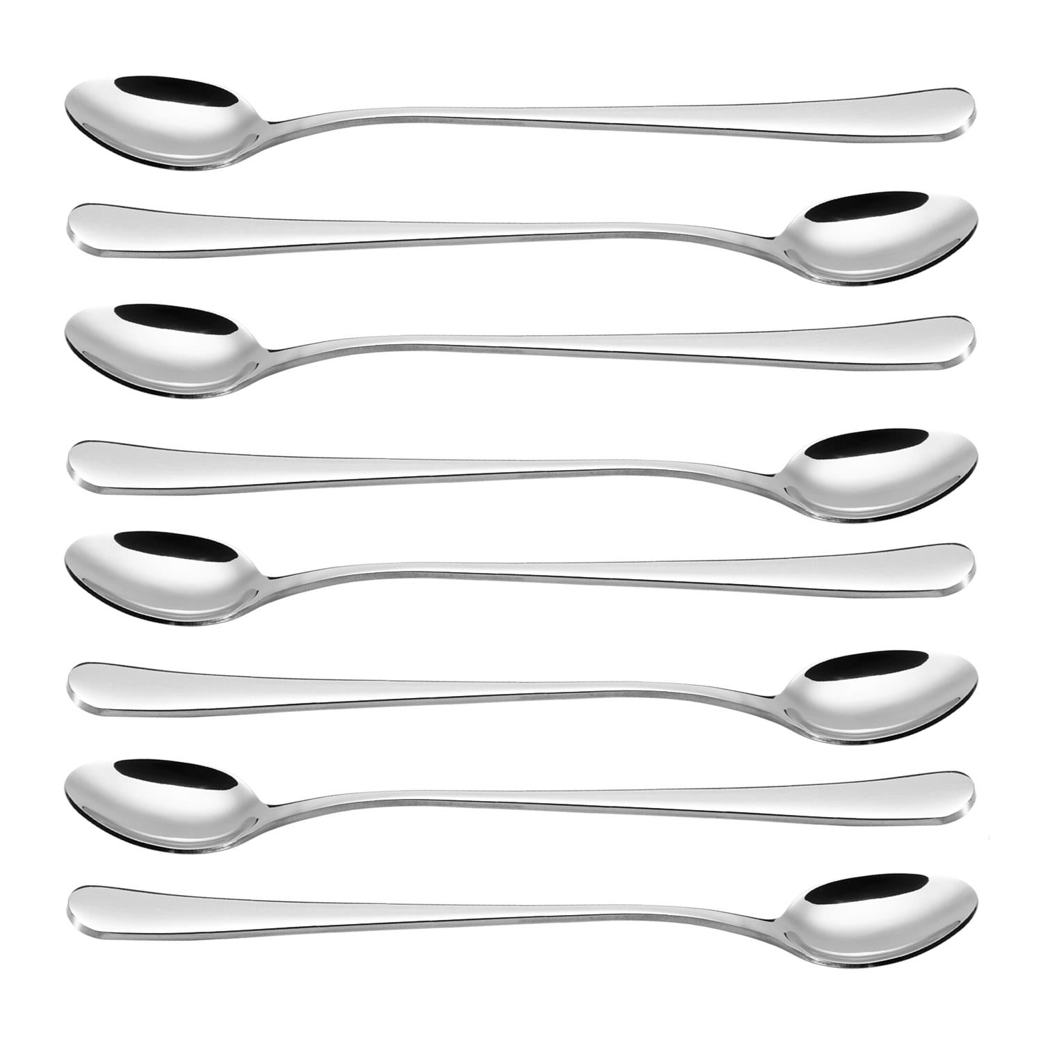 Vinsani 8pcs SS Long Handle Latte Spoons