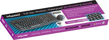 Infapower Wireless Bluetooth Keyboard & Mouse Combo- X206