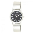 Ravel Ladies Chrome Black Dial Watch R0208.03.2S