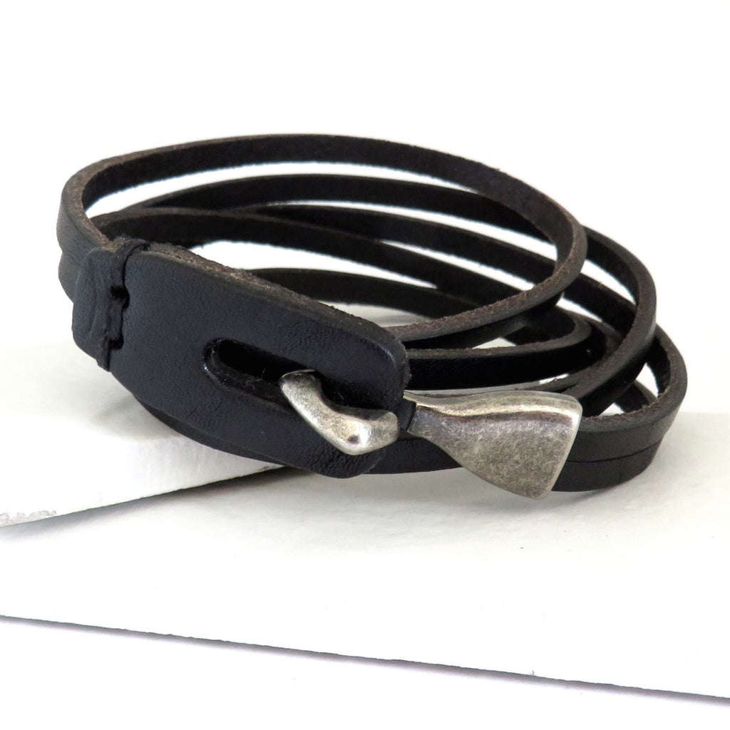 Men's Leather Wrap Bracelet