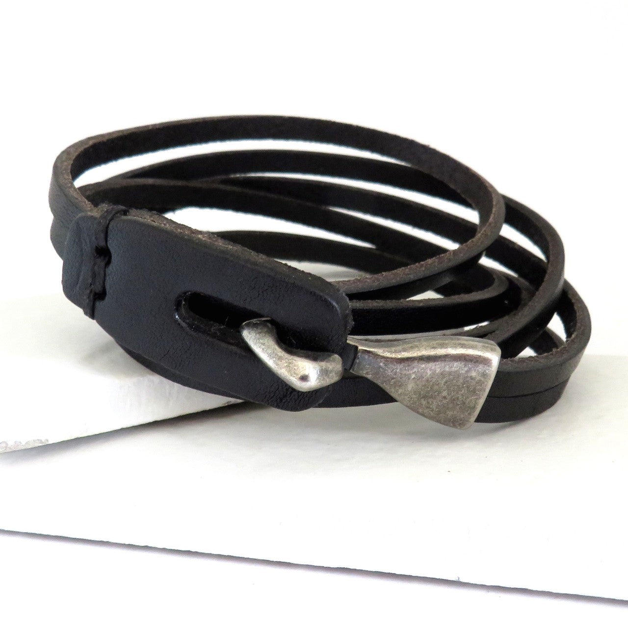 Men's Leather Wrap Bracelet