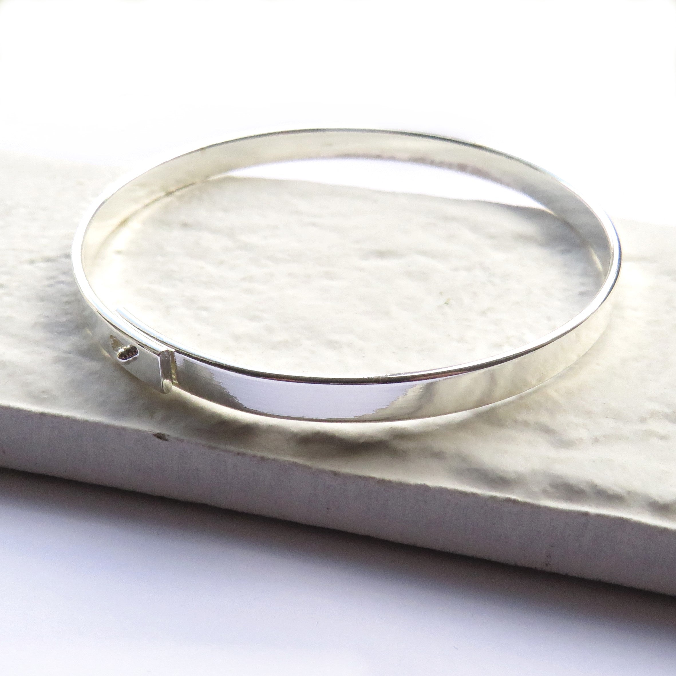 Silver Thin Bangle - 5990