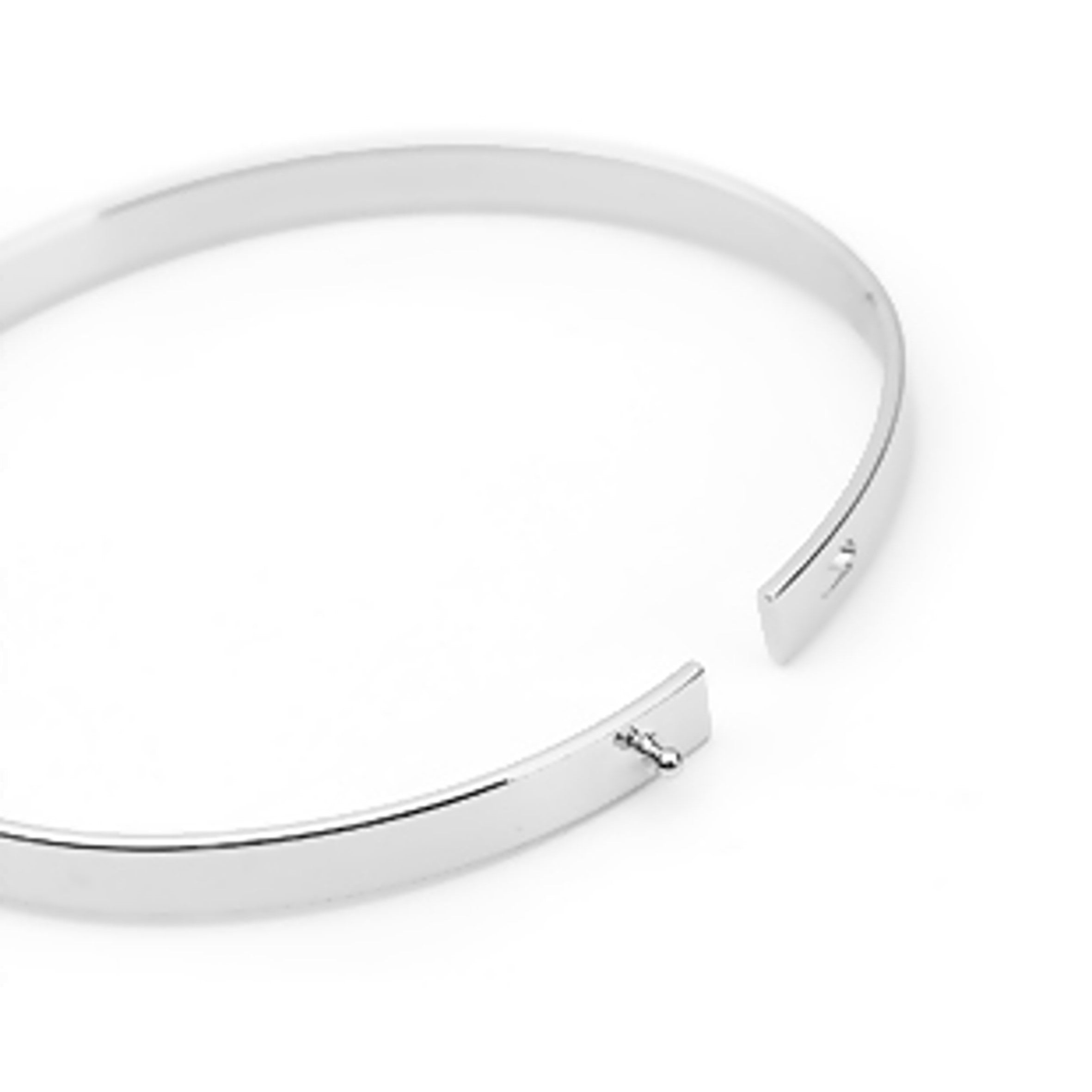 Silver Thin Bangle - 5990