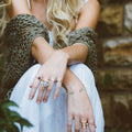 Silver Leaf Bangle 6022