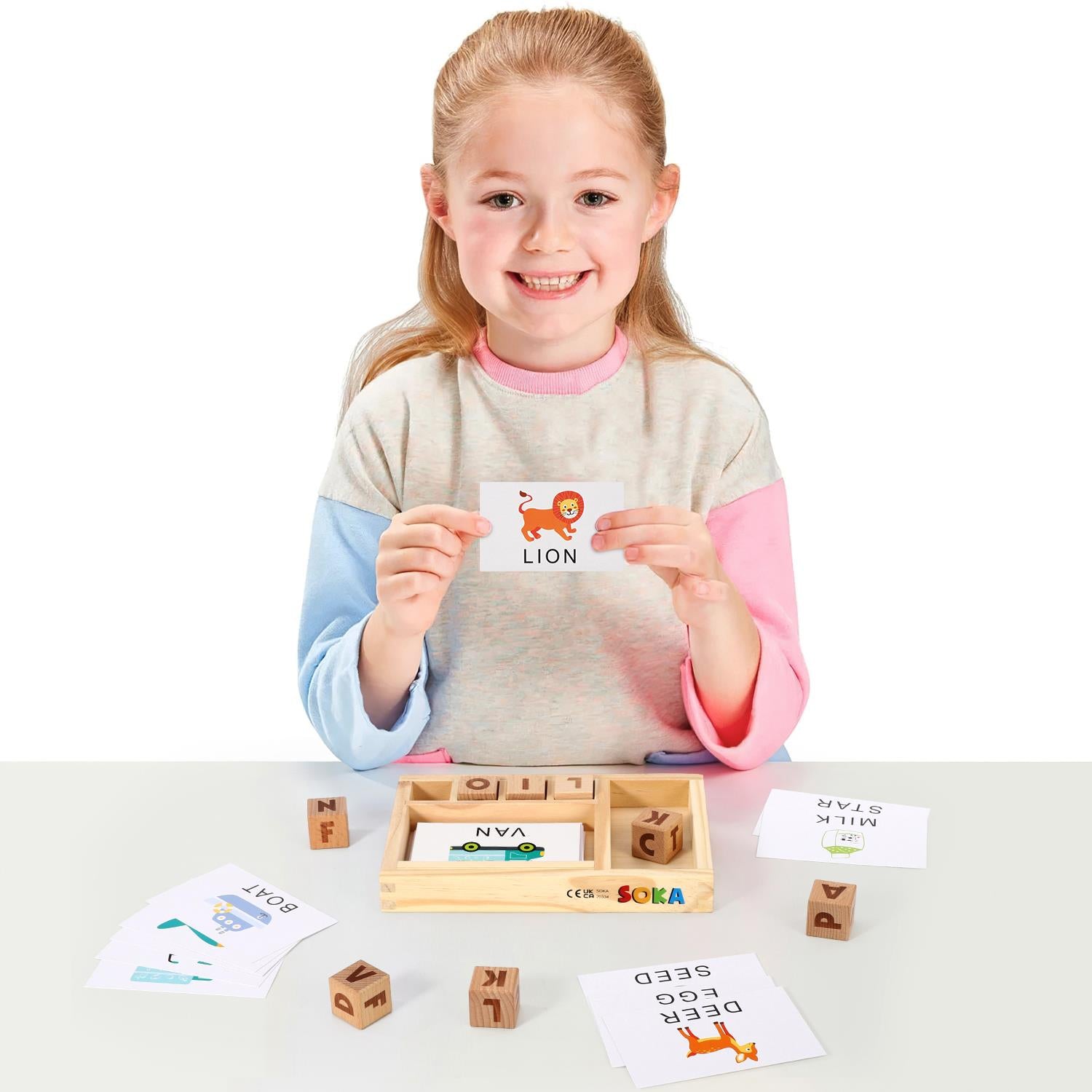SOKA Wooden Spelling Game