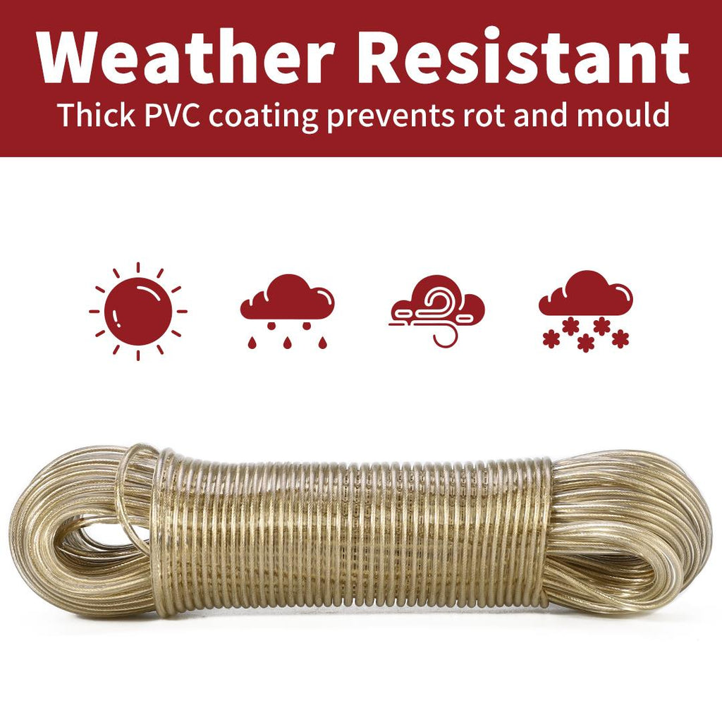 Vinsani 50M Washing Line Rope